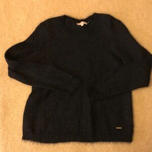 Tory Burch Women's Navy Crewneck Sweater